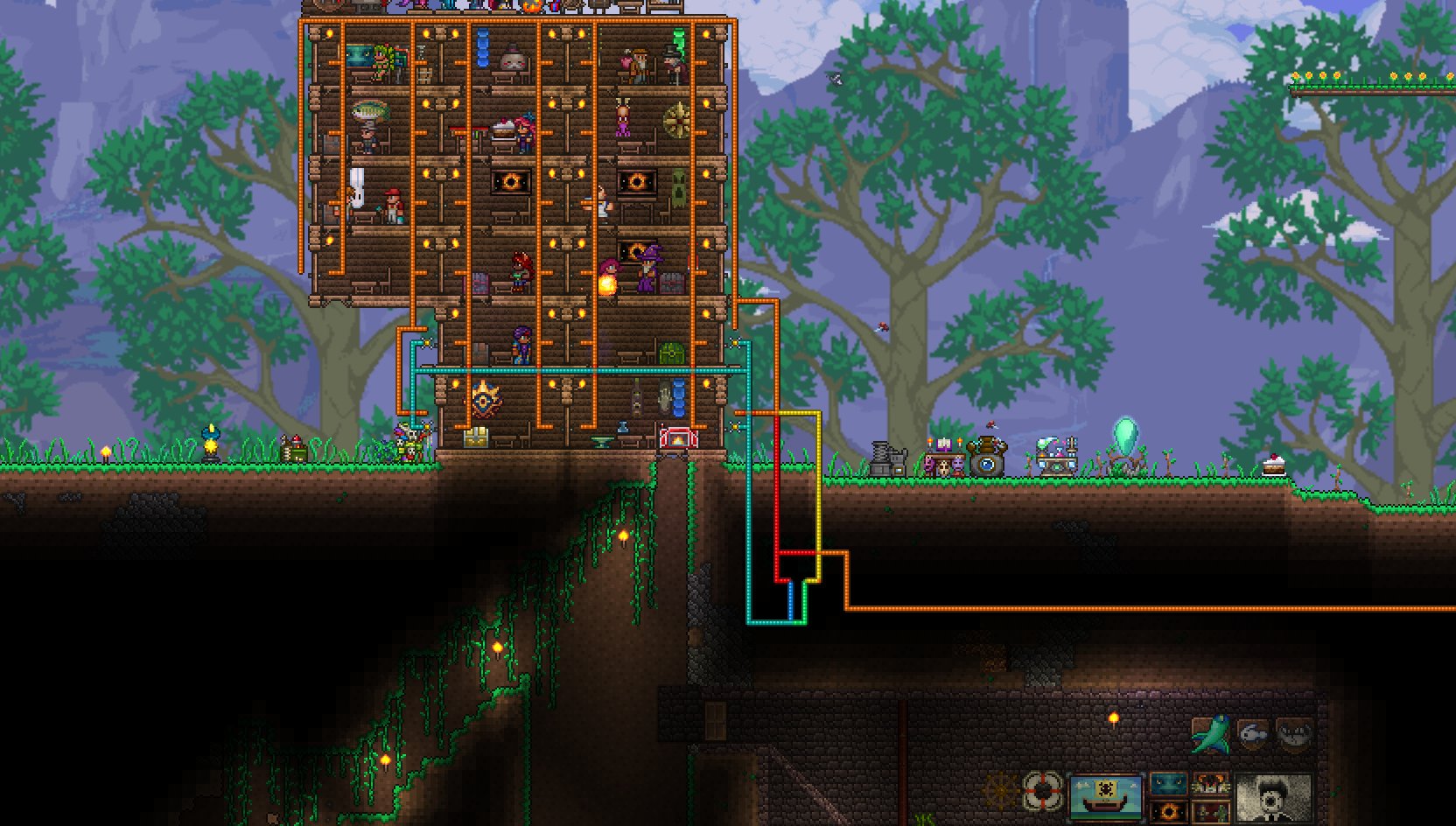 r/Terraria on Twitter "My NPCs were leaving the doors open, so I made