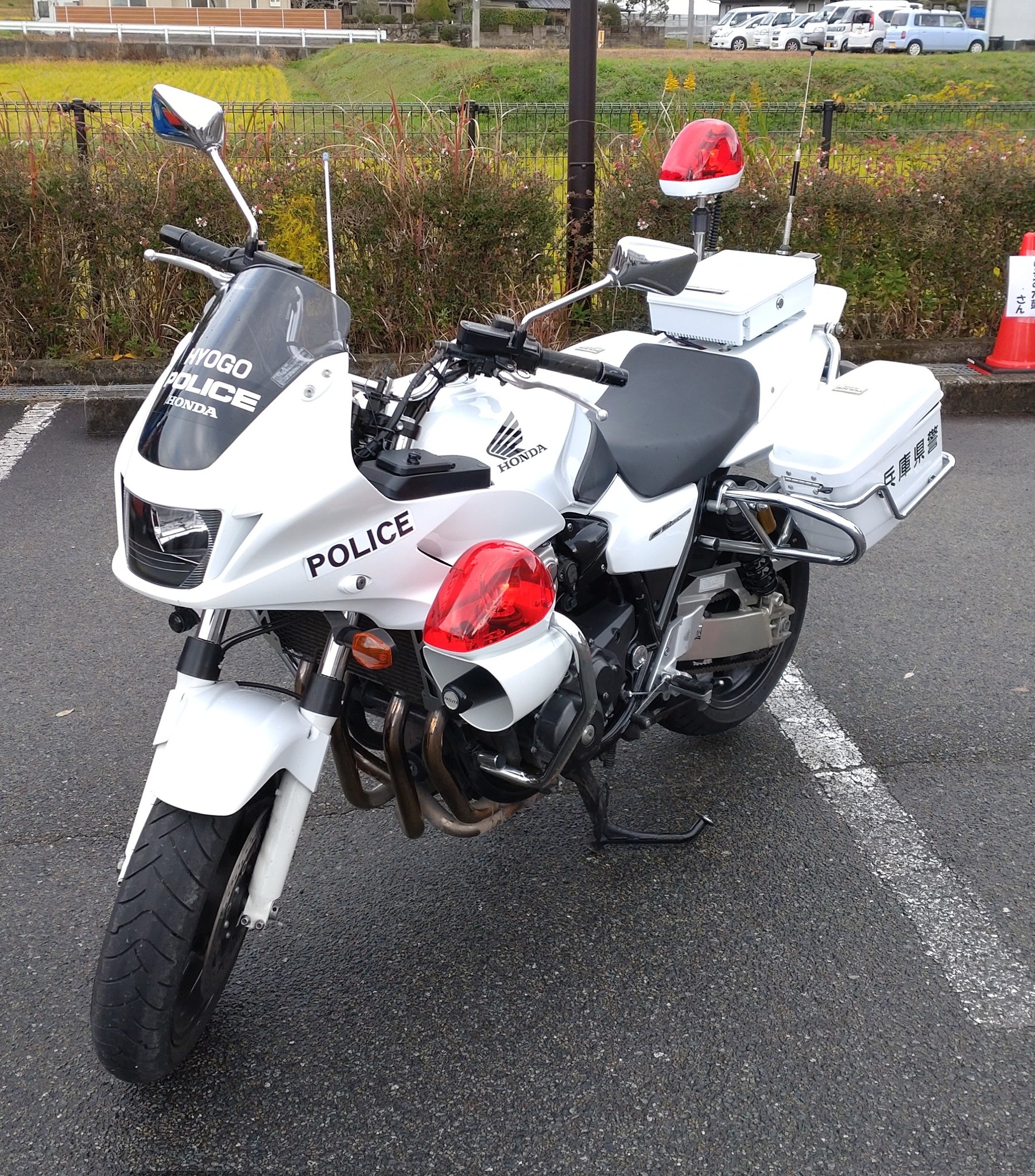 白バイ リアポール リアパトライト CB1300P VFR800P 警察 ポリス 白バイ リアポール リアパトライト CB1300P VFR800P 警察 ポリス