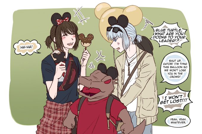 #RakKhunBam picnic to a themepark 🐊🐢🐢🎢🎡
.
Mini comics in the 🧵
#the25thbam #khunagueroagnis #rakwraithraiser 