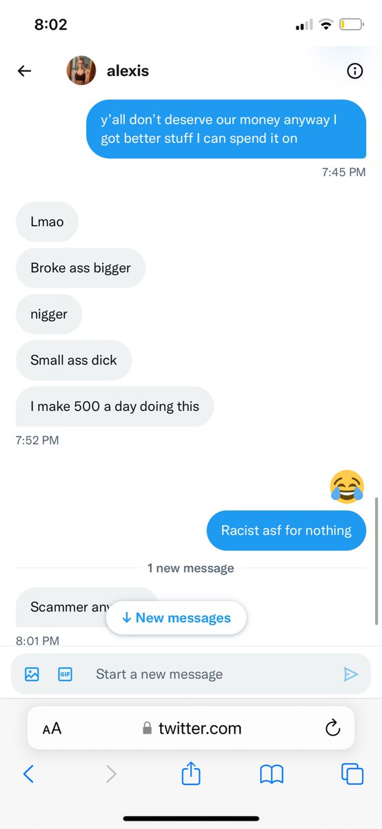 Jake63416341's tweet photo. @Lexyyyyy5 racist asf for nothing #sellingcontent #buyingcontent #nsfwtw #nsfwtwtًً https://t.co/fBIm53kIcn