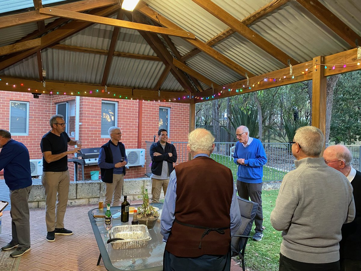 Lovely Sat arvo BBQ at the <a href="/NewmanCollegeWA/">Newman College</a> Marist Brother’s place to welcome visitors Br Jose and Br Ben in from Rome. Great Aussie hospitality, fascinating conversation and friendship <a href="/johnfinneran/">John Finneran</a> <a href="/KatyaAnderson3/">Katya Anderson</a> <a href="/simon__martino/">Simon Martino</a> <a href="/stuey_mac/">stu</a> <a href="/WeMarists/">Marist Association</a>