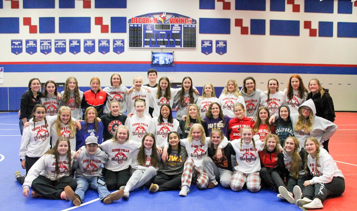 HISTORY WAS MADE: CEDAR FALLS WOMEN’S WRESTLING 1ST SANCTIONED EVENT!