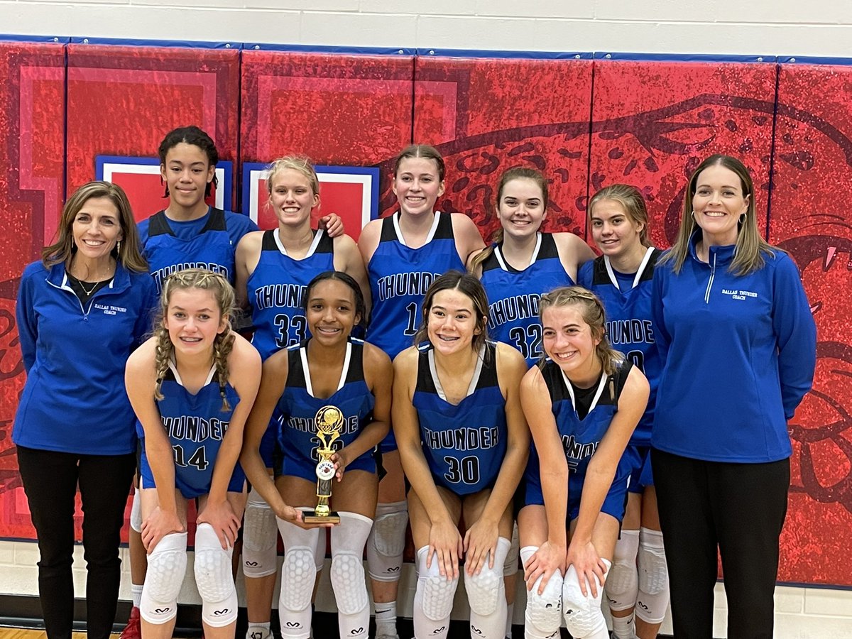 Good tournament! Dallas Thunder VG runners up; <a href="/Jennakendall20/">Jenna Kendall</a> <a href="/VerduinRylee/">Rylee Verduin</a> MVP’s, JV Consolation champions.Growing in grit and discipline. All💗 <a href="/dallasthunder1/">Dallas Thunder Basketball</a> <a href="/KaliyahArps/">Kaliyah Arps</a> <a href="/BaileyKimberlin/">Bailey Kimberlin</a>