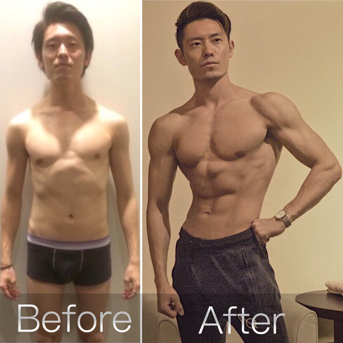 keysbit's tweet photo. 【もうガリガリとは言わせない。トレーナーが教える筋トレで太る方法まとめ】
昔から体重が増えずガリガリな体に悩んでいる人でも、食事と筋トレを計画的に正しく行うことで誰でも、体重を増やすことは可能です。
左58kg➡︎右65kg
https://t.co/nCBIhLtG0r https://t.co/pgYhWosJgQ