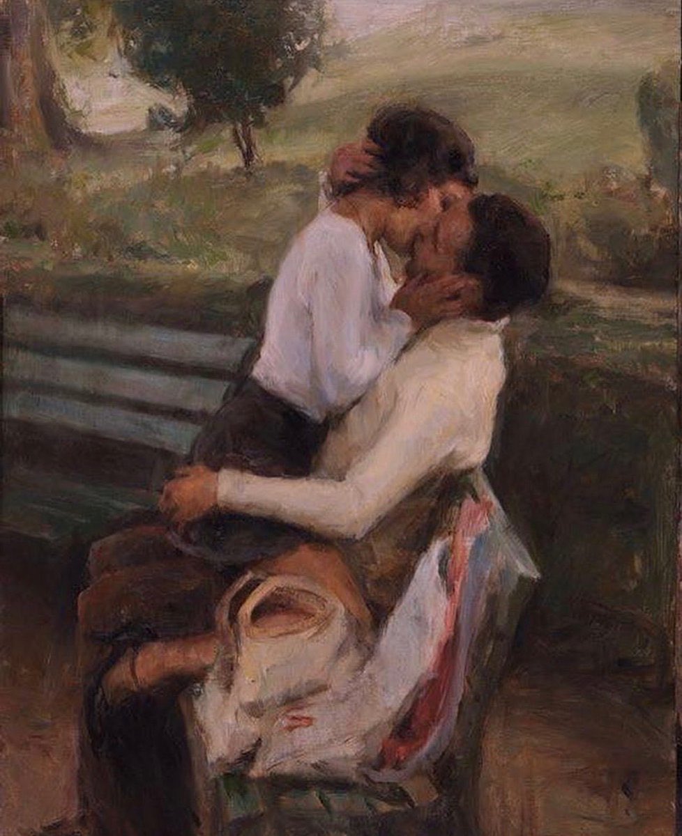 artsthetico's tweet photo. Quiero que me beses como si estuviéramos en un cuadro de Ron Hicks. https://t.co/AfVxSWgx8v