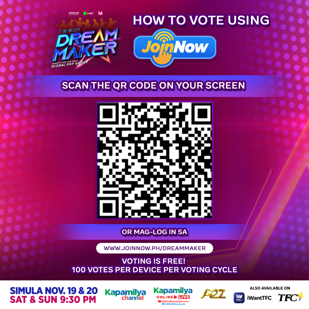 Dream Maker on Twitter "100 FREE VOTES ON JOINNOW! Iboto na ang Dream