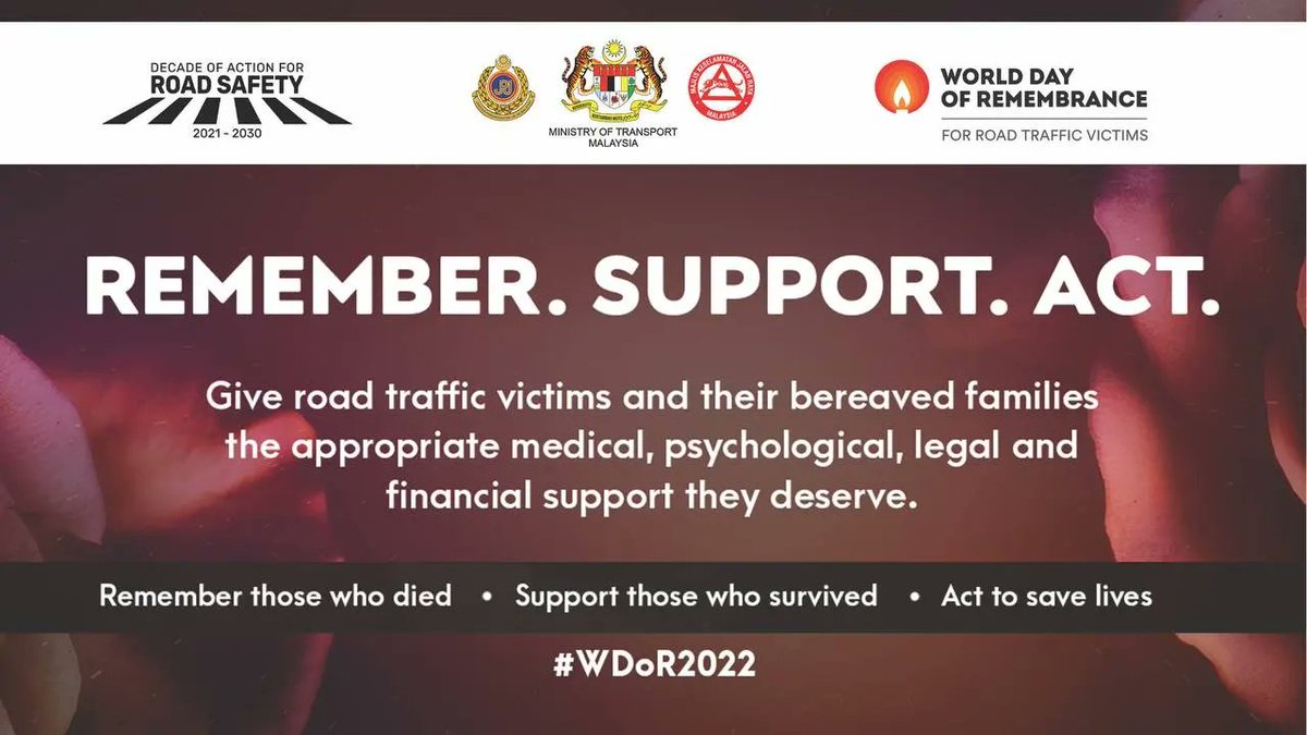 JPJ_Malaysia's tweet image. [Hari Memperingati Mangsa Lalu Lintas Jalan Raya Sedunia]