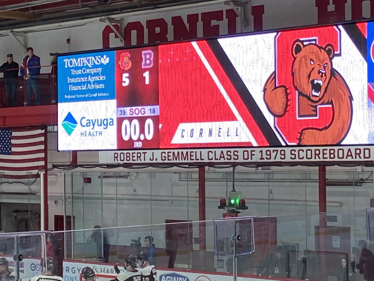 ChrisWatkinsCU's tweet photo. The first home weekend with ECAC competition- two games, two wins. Go Big Red. https://t.co/cjEPQ6UWzO