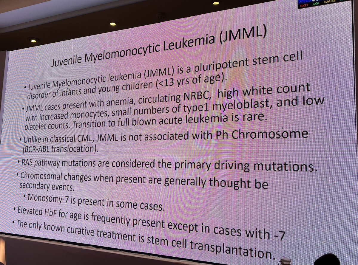 Satyayadav__'s tweet image. Day3 #PHOCON22 

1st session starts with Prof Ravindranath giving talk on Demystifying the molecular basis of #JMML

Intriguing disease with spontaneous resolution in few children whilst needing BMT in most to cure