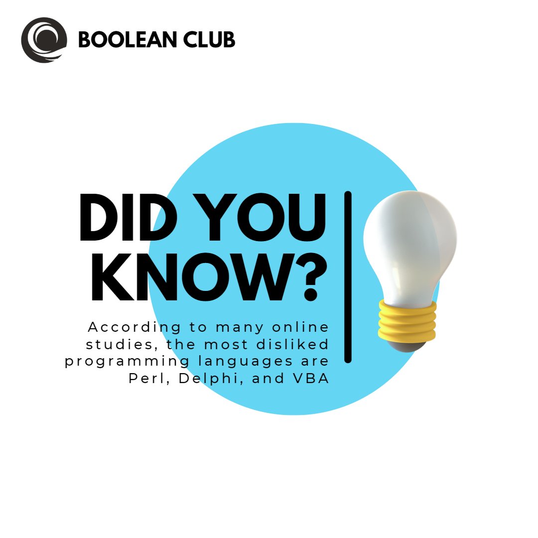 BooleanClub's tweet image. Facts
#Jmieti #programming #coding #coder #education #educational #doyouknow #facts #prorammerlife #programmer #computer #computerscience #computers #programmerlifestyle #softwaredeveloper #softwareengineer #engineering #developer #webdevelopment #BooleanClub