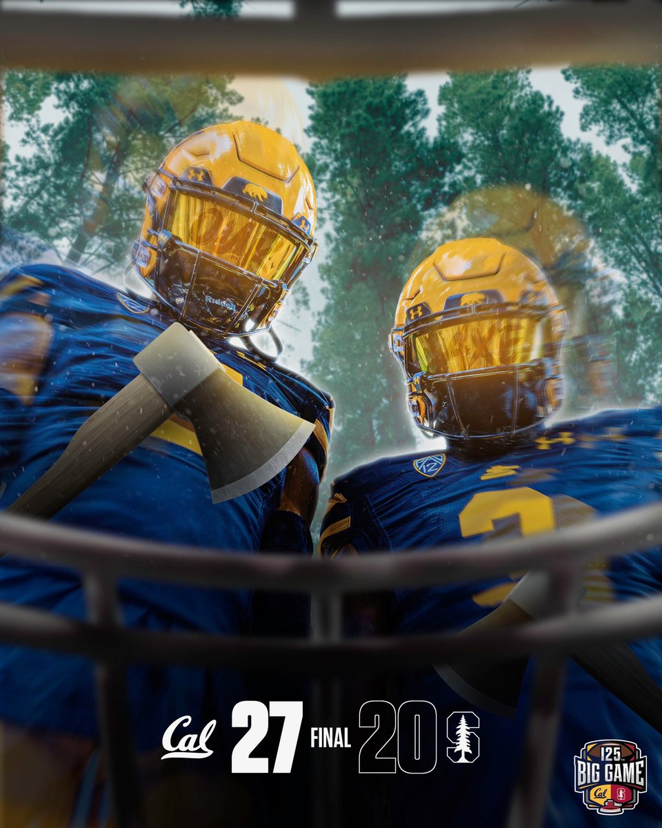 C H O P P E D. 🌲🪓

Bears win #BigGame125

#GoBears