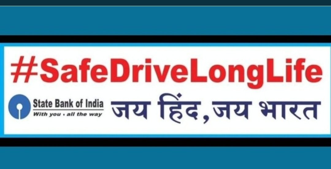 dineshkanchan73's tweet photo. @narendramodi Hon Respected Sir
Today is @WDRemembrance
Thanks you my Bank @TheOfficialSBI indore Print #RoadSafety Massage
#SafeDriveLongLife https://t.co/QAuPMowvS5