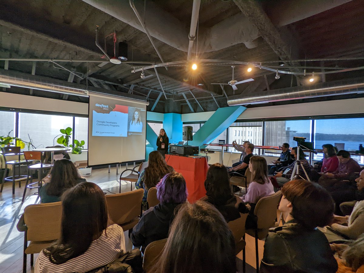 Nice seeing you today Kübra Zengin! Thanks for speaking at DevFest Seattle! #devfest2022 #gdg #womentechmakers #womenintech