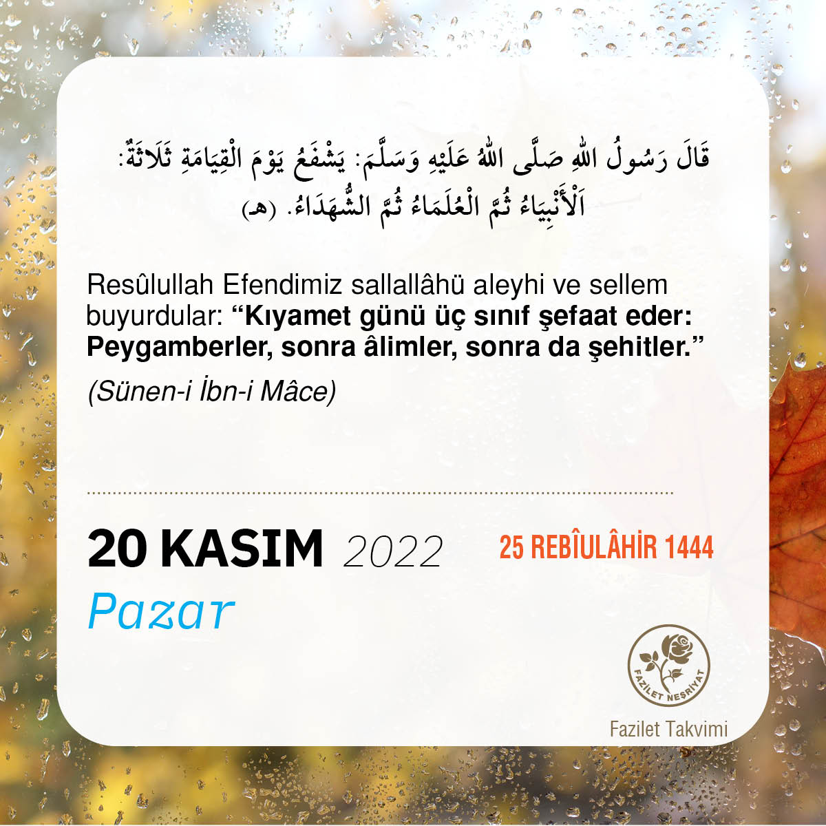 Fazilet Takvimi (@fazilet_takvim) on Twitter photo 