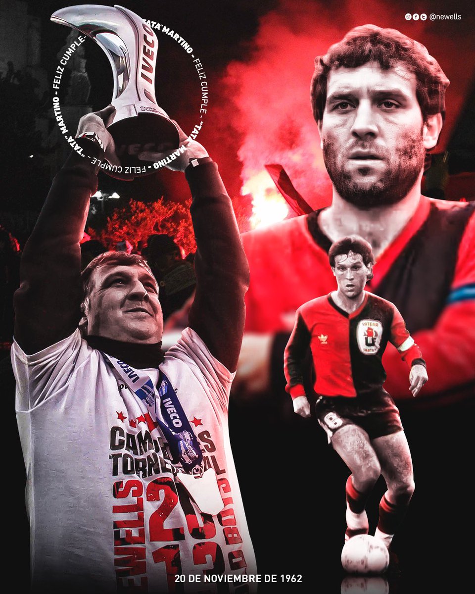 Newells's tweet photo. El que más jugó. El que más ganó. El que alcanzó la gloria como futbolista y entrenador.

¡Feliz cumple, Tata! ❤️🖤 https://t.co/JftkEwea4z