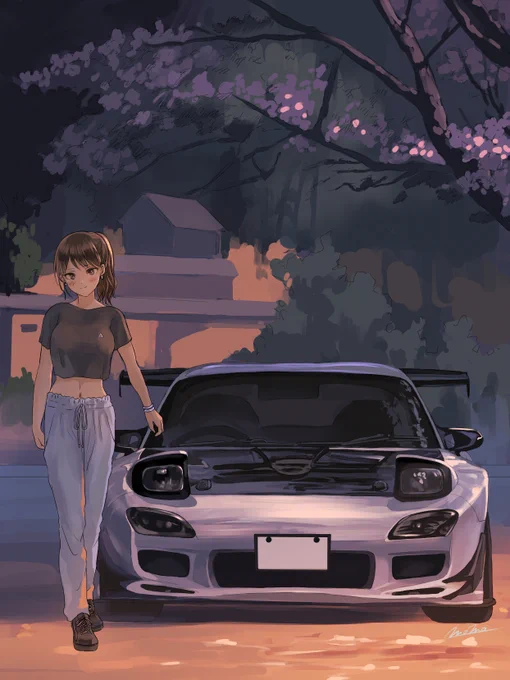 インスタ貼る流れかな～と思ってインスタです・・・ご依頼頂いた愛車擬人化絵を載せています 
