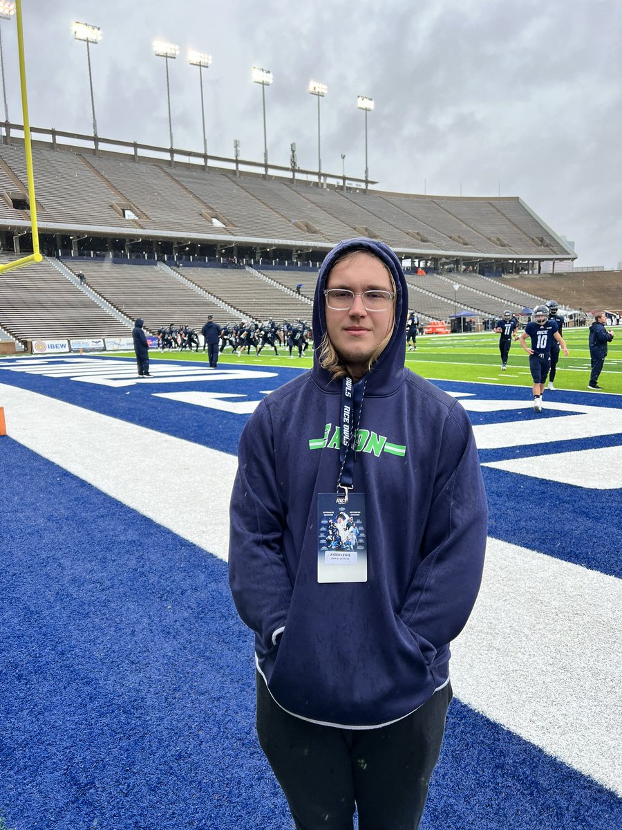 AydenLewis24's tweet photo. Thank you @RiceFootball and @CoachRegalado for the invite out to the game today. I enjoyed getting to learn more about the great options that Rice offers. 

@EatonEagleFB | @emiller_ram93 
@CarlHornback | @_EliteProspects 
@BlueChipOL https://t.co/GkYj0XvVjg