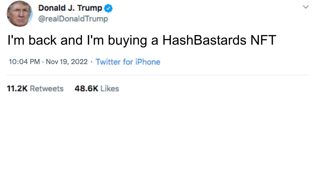 Trump's first tweet since being back 🤯