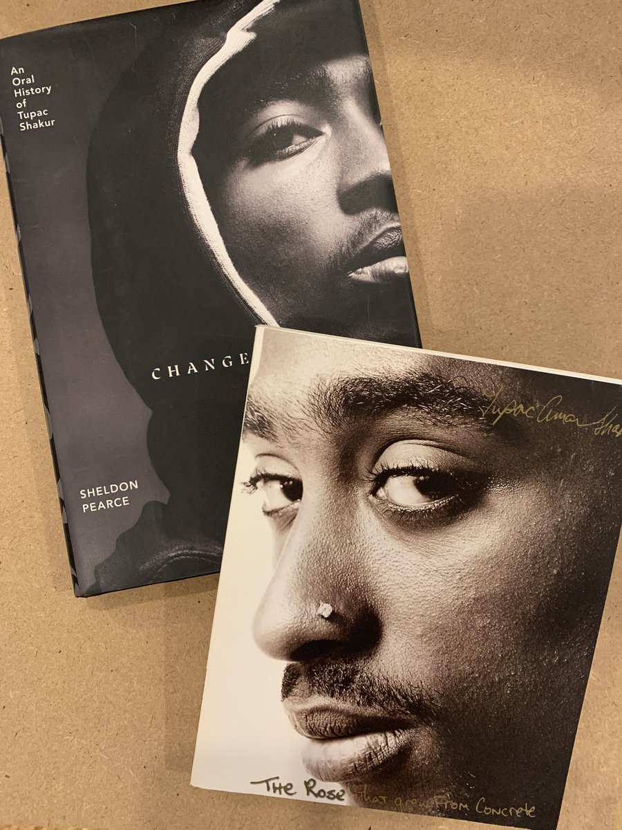Books on Tupac’s Shakur’s life

Changes - An Oral History of Tupac Shakur (THB 385) Hardcover

The Rose That Grew From Concrete (THB 325) Paperback
(A collection of poetry written between 1989 and 1991 by Tupac)

➼ Includes free shipping in Thailand