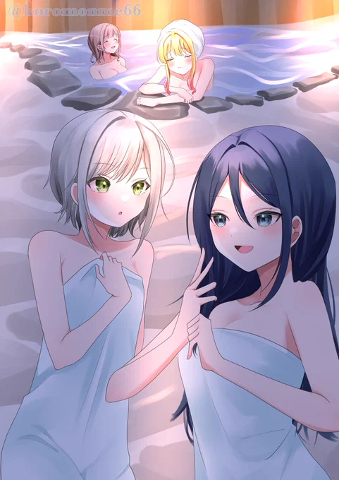 #レオニの100日おでかけ  #prsk_FA 32日目 温泉 