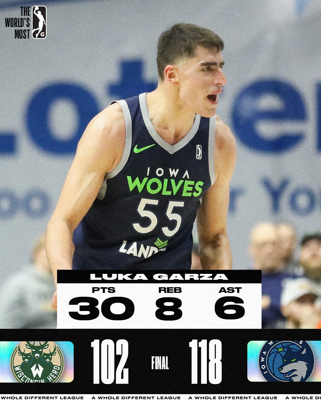 Luka Garza Drops A CAREER-HIGH 44 PTS & 16 REB Versus The Mad Ants