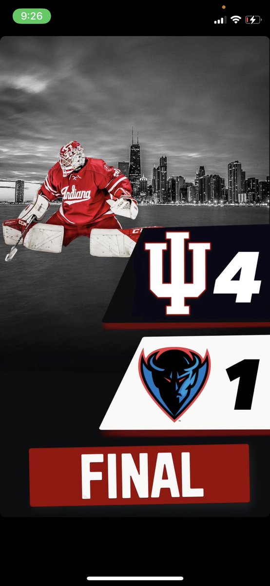 Hockey_IU's tweet photo. Gutsy bounce back win. The boys get a well deserved week off to get healthy and enjoy turkey 🦃. Thanks to everyone who came out and supported Hoosier Hockey this weekend. #ForIndiana https://t.co/bcqMREZABU