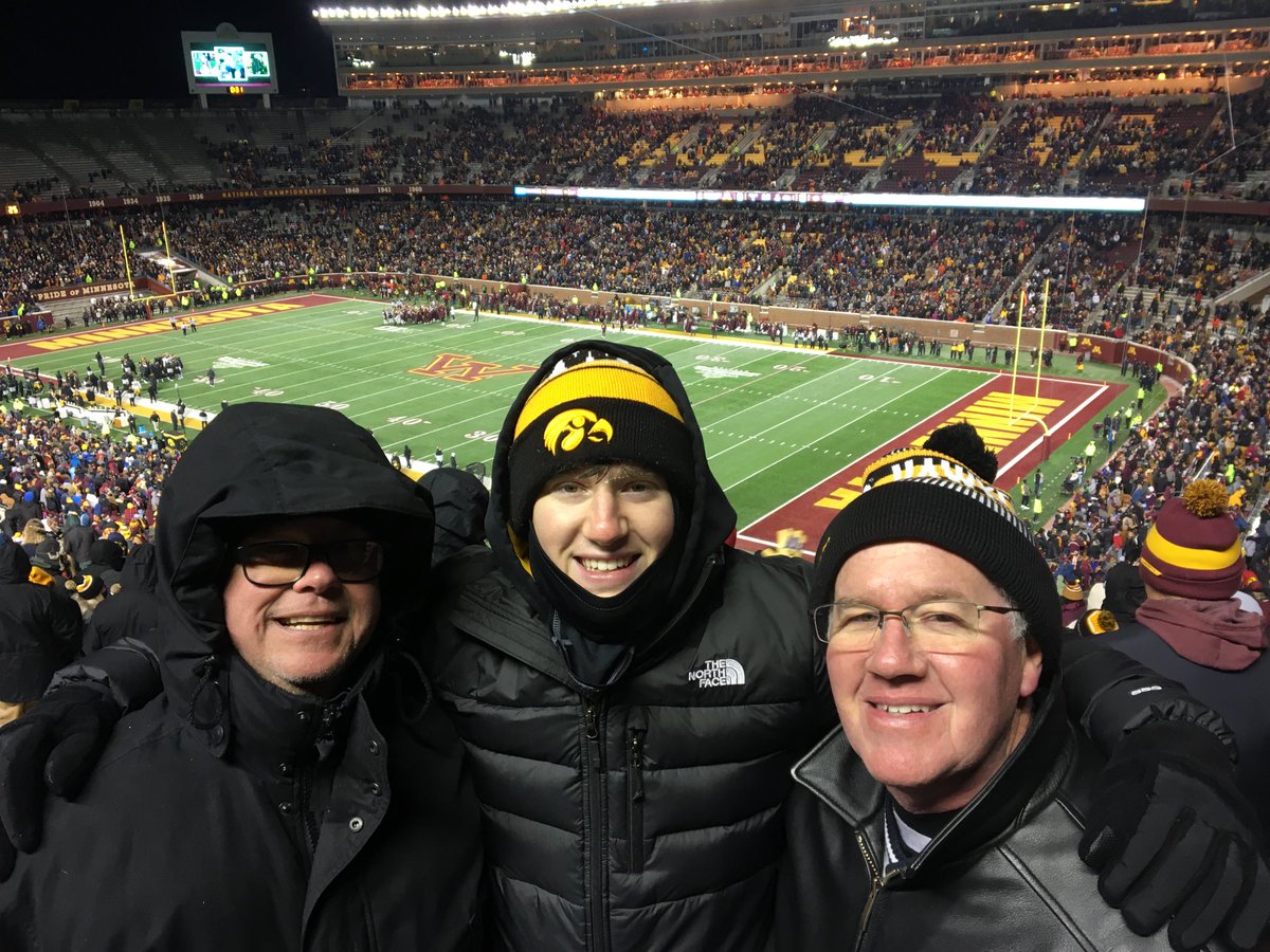 MoHawk_____'s tweet photo. It was a chilly one today to bring home Floyd but wouldn’t trade it for anything  to do it with my Hawkeye Family!!!
Go Hawks!!! https://t.co/rMxHYErj70