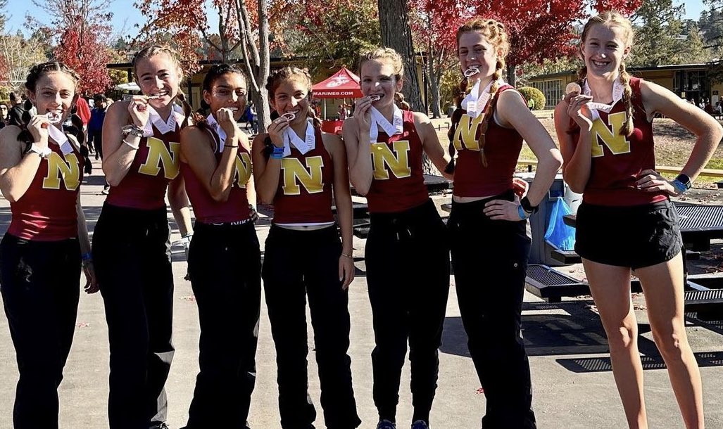 NorthgateXCTF's tweet photo. Great racing by our Bronco Girls. The team finishes 3rd and moves onto State in Fresno on Sat. They set a Northgate team record with a total time of 96:07.0. Megan comes in 8th and sets a new Northgate record (18:22.3) and Gabi moves to a tie with Ella in 5th all time.(19:06.0) https://t.co/ZfrstFPYnD