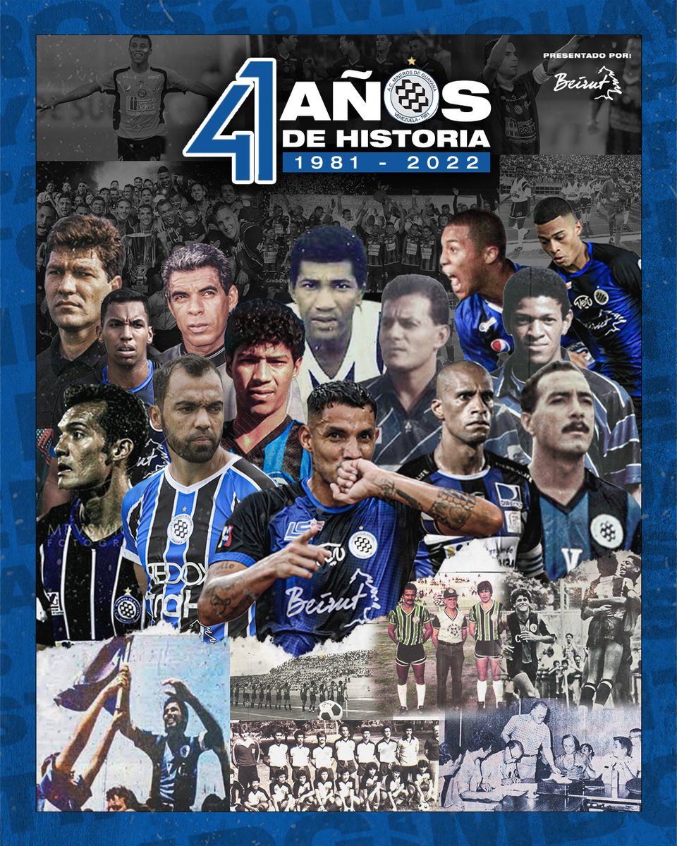 MinerosGuayana's tweet photo. 4⃣1⃣ años de historia, tradición y pasión 🖤💙

𝐄𝐥 𝐧𝐞𝐠𝐫𝐢𝐚𝐳𝐮𝐥 𝐝𝐞 𝐕𝐞𝐧𝐞𝐳𝐮𝐞𝐥𝐚 𝐞𝐬𝐭𝐚́ 𝐝𝐞 𝐚𝐧𝐢𝐯𝐞𝐫𝐬𝐚𝐫𝐢𝐨 🎉

¡𝐅𝐞𝐥𝐢𝐳 𝐚𝐧𝐢𝐯𝐞𝐫𝐬𝐚𝐫𝐢𝐨, 𝐌𝐢𝐧𝐞𝐫𝐨𝐬! 🎉🎈🎂 

#41AniversarioMineros
#VamosMineros ⚫🔵 https://t.co/5hQbZgQc8k
