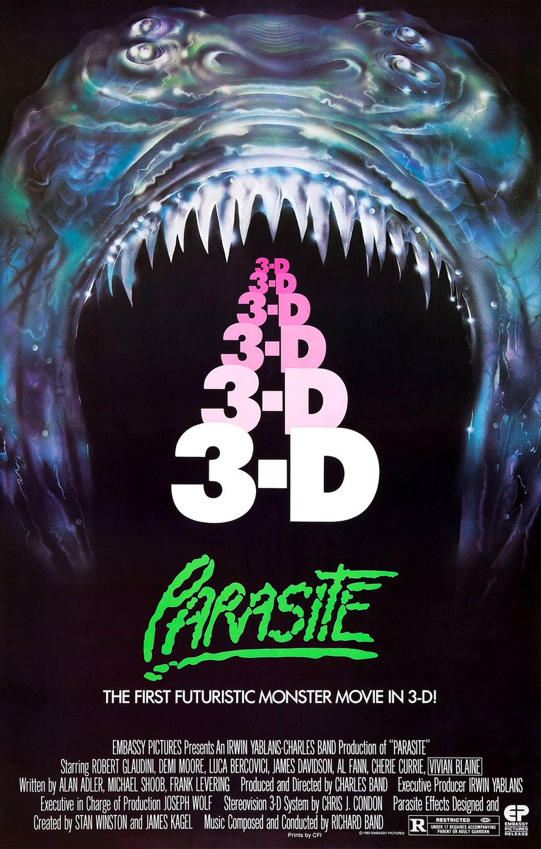 When I was a kid, I collected Fangoria magazine. You can now read old back issues for free online. Looking at those old mags I saw pics from movies I’ve always wanted to see. Watching them now. Parasite was really good! #HorrorMovies @halogirl22