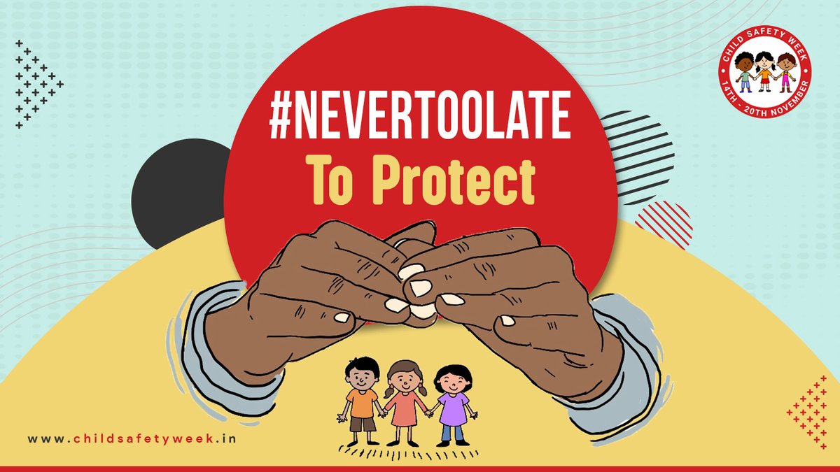 Global issues like #ChildSexualAbuse call for global actions. On #WorldChildrensDay let’s break the stigma around the issue &amp; openly talk about it so that we are #NeverTooLate #ToProtect our children and their future! #ChildSafetyWeek #ChildSafetyWeek2022 #worldchildrensday2022