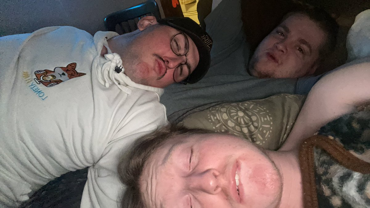 Cuddling with the boys rn 🍆😝