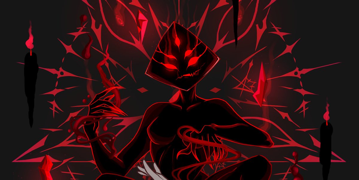 Little sneak peek for you guys,I think I'll be done with this on 20. Might also use this as a commission sheet too,idk.🤣

#wip #digitalart #vtuber #creepy #dark #demon #obsidian #statue