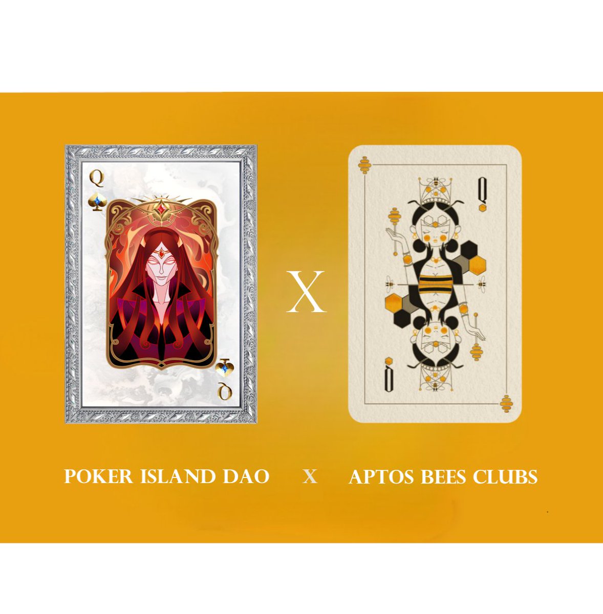MetaPoker_win's tweet photo. Cheers! 🫶🥂glad to announce that poker island DAO 
@MetaPoker_win join hands with 
@aptosbeesclub
to buidl an inclusive #NFTCommuntiy together! #LFG           5 WL #NFTGiveaways to dedicated partners in Web3. 🍻families, play poker with beesclub on https://t.co/5VB5PfoVpE https://t.co/x4FUCdR8Ji