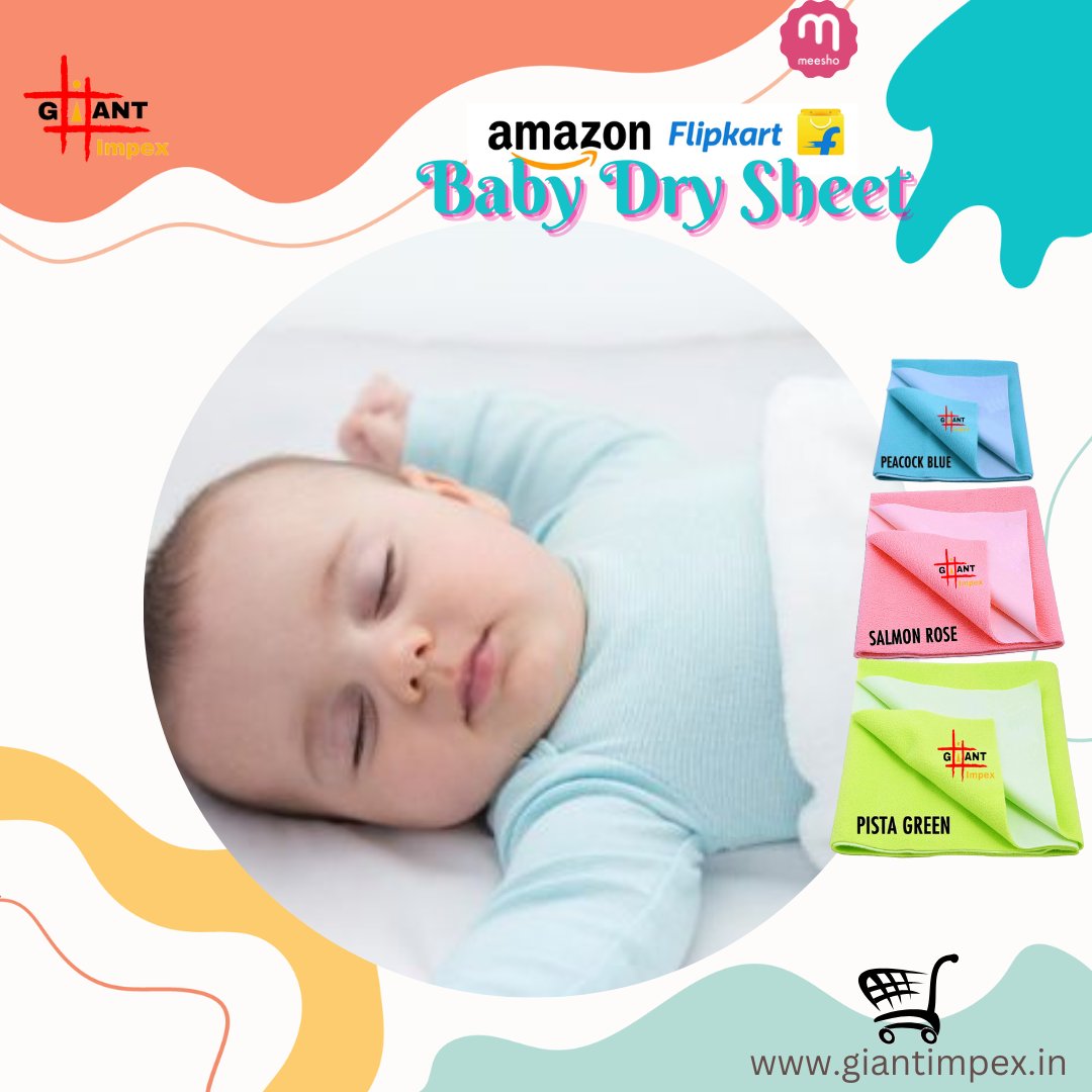 ImpexGiant's tweet photo. Ask for Waterproof Baby Dry Sheet
Quick Dry Ultra Absorbent /Bed Protector/Crib Sheet
#drysheets #giantimpex #bedsheetsprotector
Protect your baby from wetness... Sleep well like mother's lap !

Available in #Amazon, #Meesho and #Flipkart
Shop Now:
https://t.co/Ph60nyGVcN https://t.co/XPPRtYZFDU