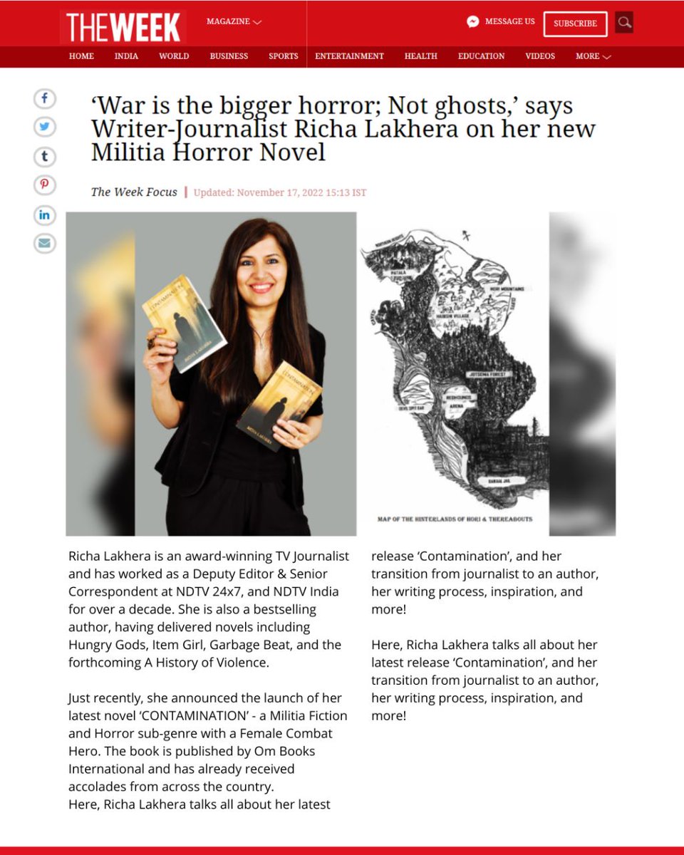 ombooksdelhi's tweet photo. Read the Article of @RICHA_LAKHERA 'Contamination' covered by @TheWeek
Get your copy: https://t.co/3YmCx8kJnR
@ajayma
@film_worm
#successofcontamination #Theweekmagazine #Richalakhera #ombooks #bestbook #booklovers #ombooksinternational https://t.co/PQkSy8m73K