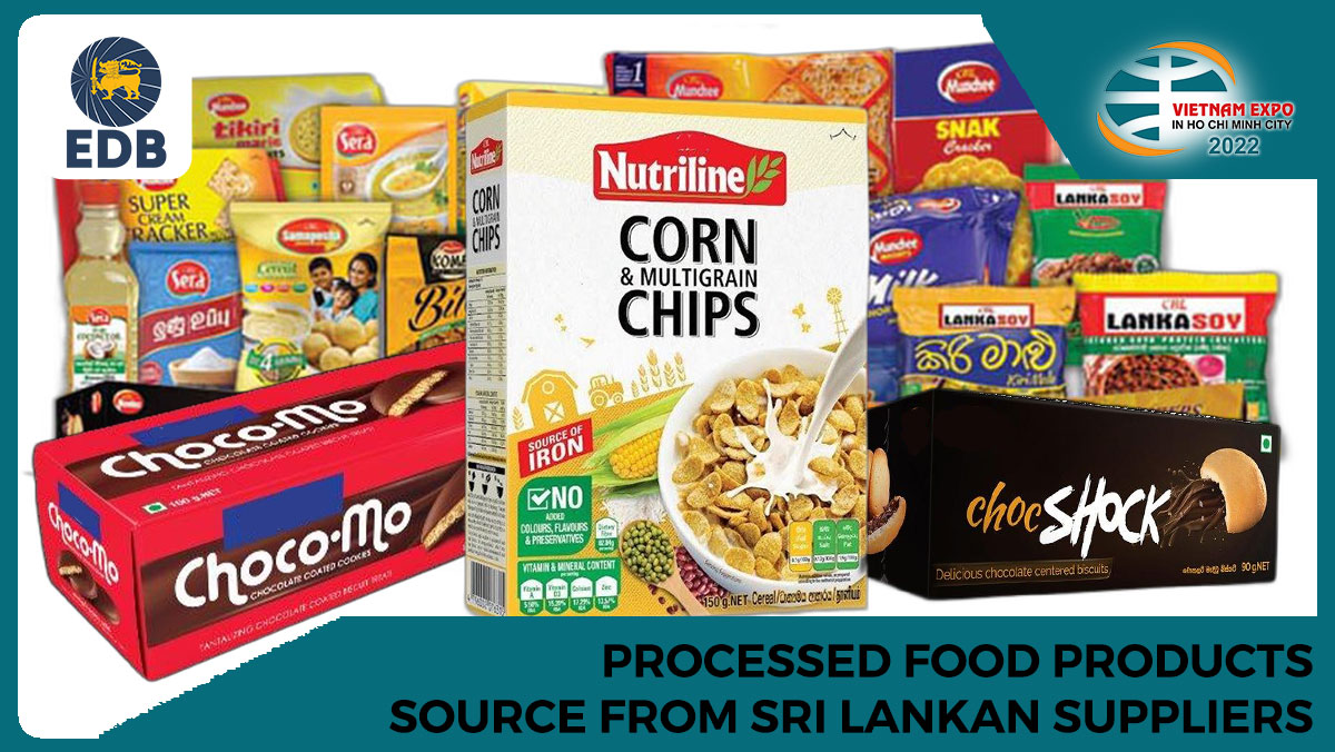 EDB_SriLanka's tweet photo. Meet Up With #SriLankan #Confectionery & #ProcessedFood products #manufacturers at #VietnamExpo2022 who specialise in using the finest #ingredients & #customising recipes to match #customer requirements.
Find out more 👉 https://t.co/tX9EF2L1WU https://t.co/i84P76MpZP