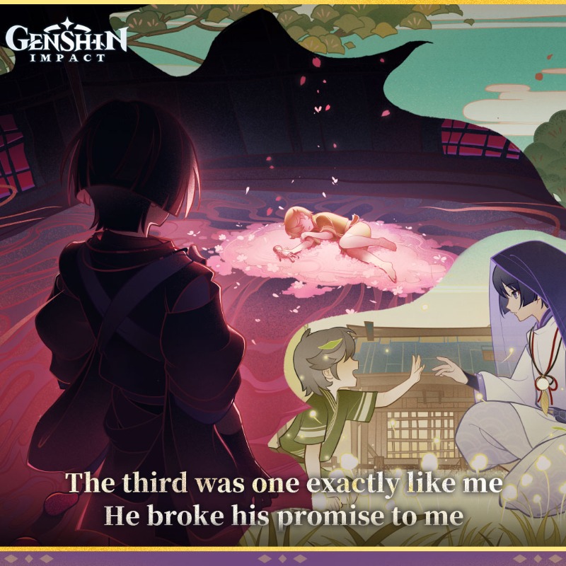 GenshinImpact's tweet photo. It took three betrayals for me to finally understand...