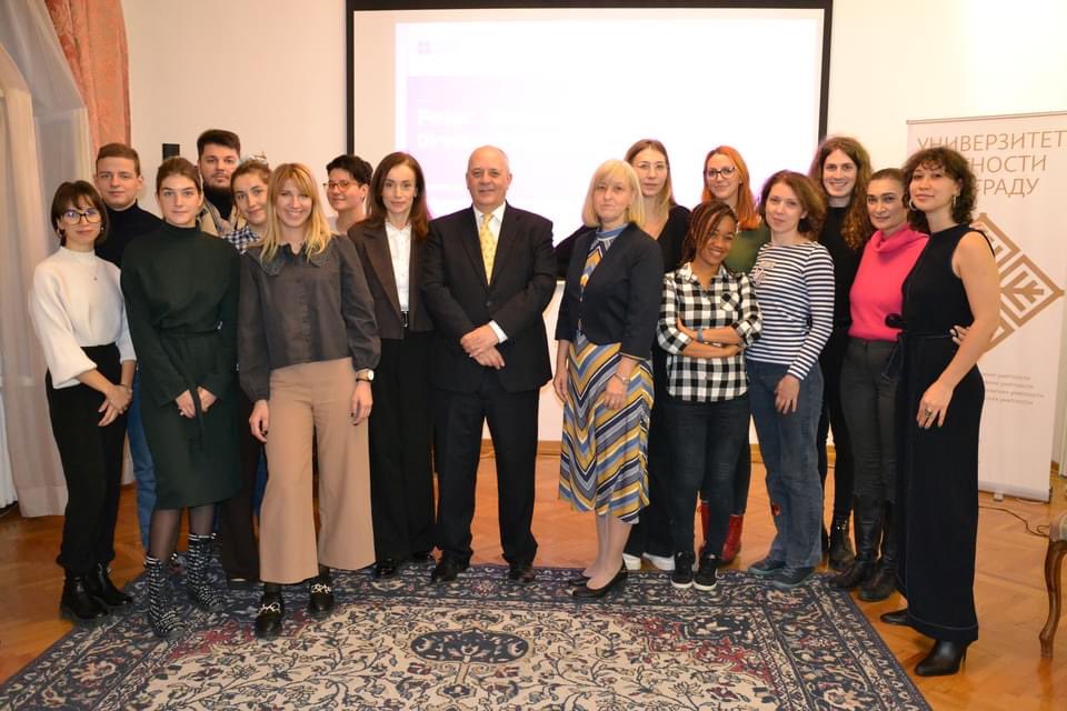peterbrownBC's tweet image. Pleasure to give a talk at Belgrade’s University of the Arts for cultural policy and management Masters students.  We talked about notions of cultural relations, the British Council’s vision and purpose and how we translate that into action @BritishCouncil @ukinserbia @rsBritish