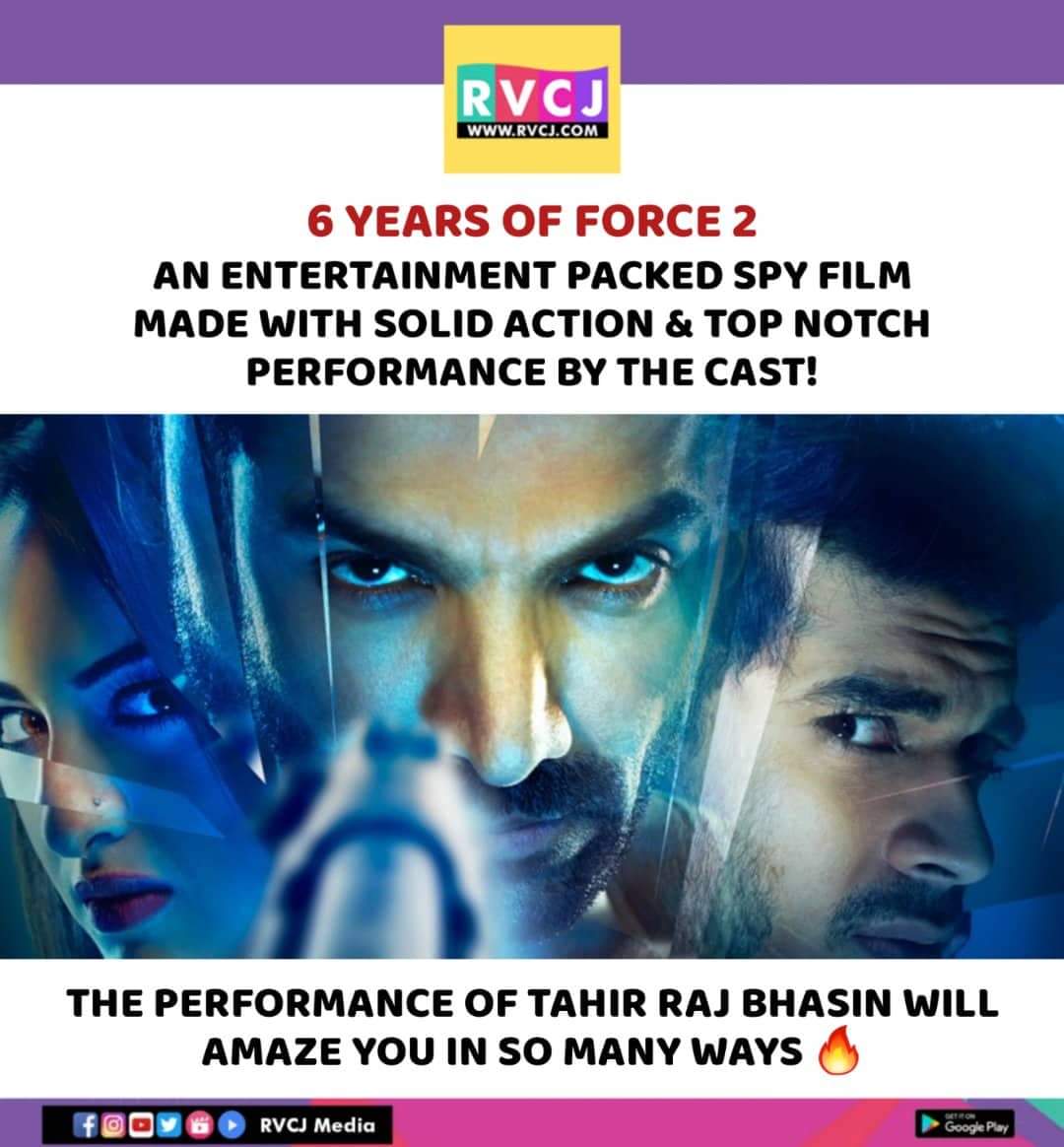 6 Years of Force 2

#force2 #johnabraham #sonakshisinha #tahirrajbhasin #rvcjmovies #rvcjinsta @TheJohnAbraham