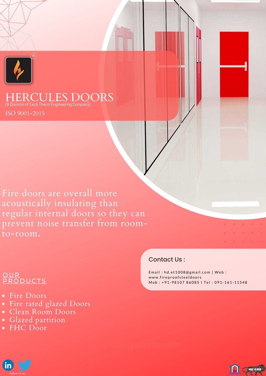 Hercules_Doors's tweet photo. A fire rating in fire doors establishes how long a door can resist fire before breaching. Complying with regulations, fire doors resist fire for a limited amount of time. #herculesdoors #fireproofsteeldoors #exchthermengineering #firesafety #fireprotection #fireresistence https://t.co/KWjDMonLdV