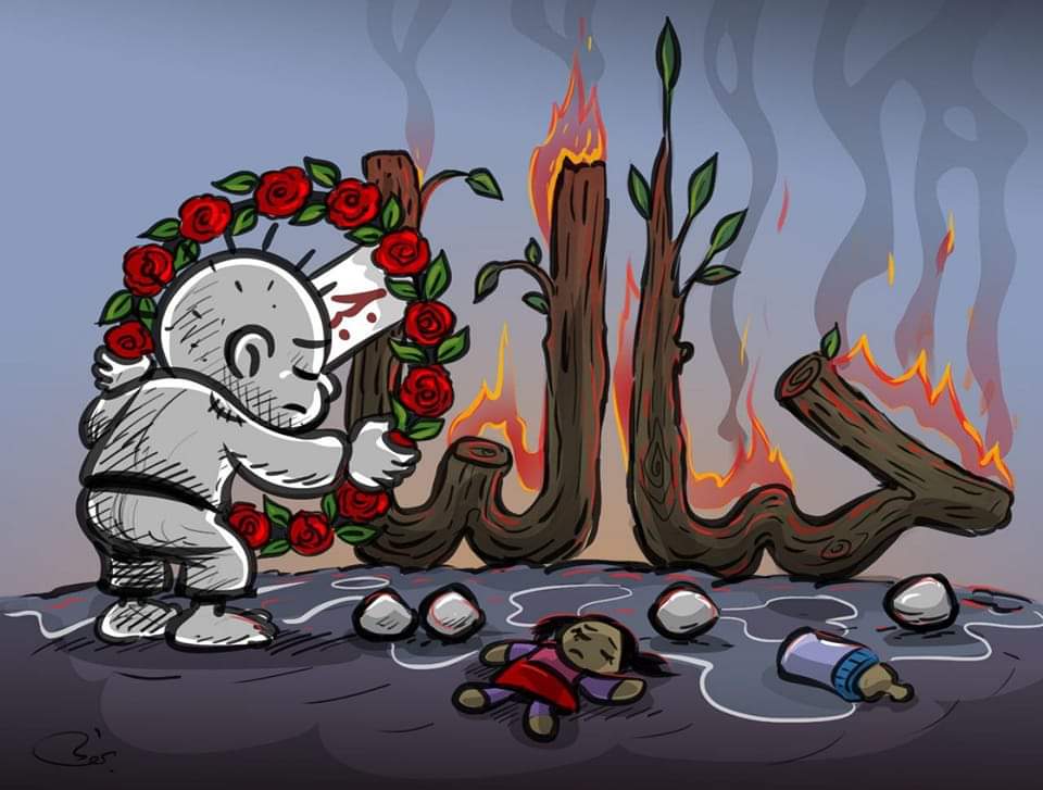 🔴جباليا الصابرة //..تودع ظهرا اليوم 21 شهيدا من شمال القطاع الذي اندلعت مساء  أمس حريق #لعائلةابوريا في مسجد الخلفاء الراشدين _جباليا
 رحم الله شهدائنا 
#غزة_تحت_الحصار_والنار🚫