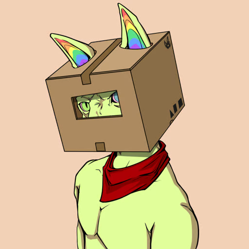 My latest buy of @TheSphynxUS is this mf with rainbow ears and a box on the head. It's like a model on a catwalk! #NYAWISHOPPING.