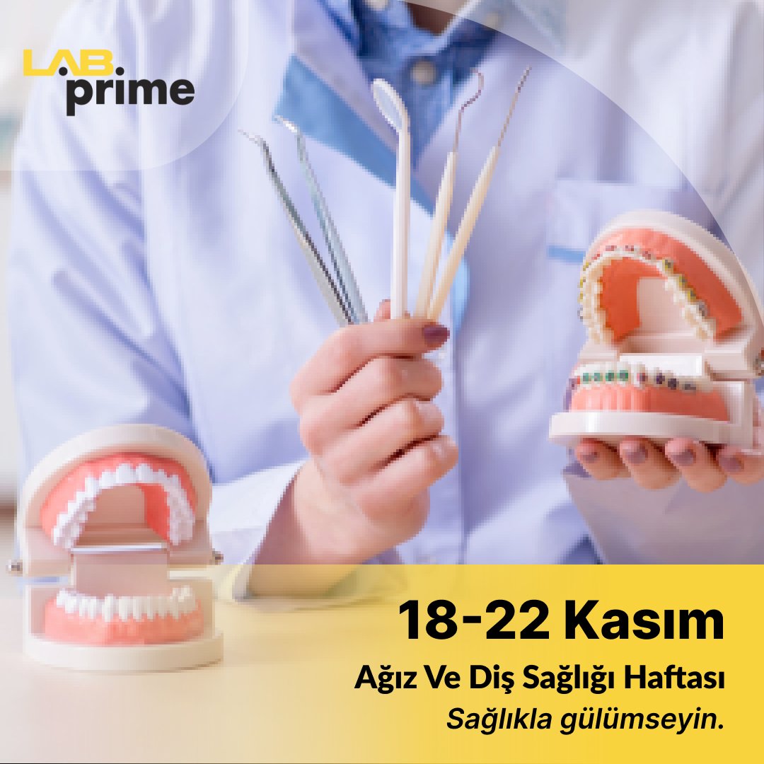 labprimee's tweet photo. Ağız ve diş sağlığının temeli, düzenli bakım ve korumadır. Günde en az 2 kere, 2 dakika dişlerimizi fırçalayarak ve yılda 2 kez yaptıracağımız kontrollerle, ağız ve diş sağlığımızı korumak mümkün.
#ağızvedişsağlığı #dişsağlığı #ağızsağlığı #ağızvedişsağlığıhaftası #labprime https://t.co/mBZe4Ucsh0