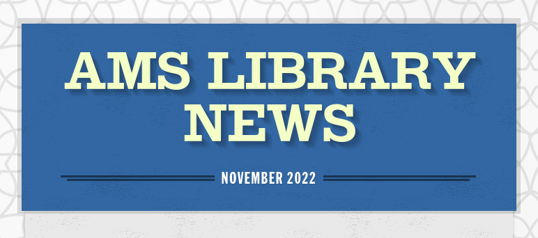 AMS Library Newsletter:  smore.com/vcs46