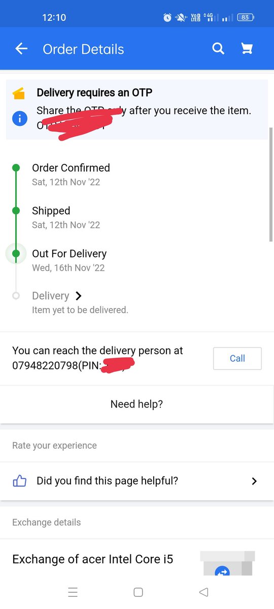 GidSimon's tweet photo. See how #flipkart is working. #WorstFlipkart. (My Order ID - OD126507405598323000) this is the way lost the customers. I never purchase anything from #flipkart.com. Delivery is too delayed. #Amazon is the best.
#WorstFlipkartServices https://t.co/aZta3yrQFK