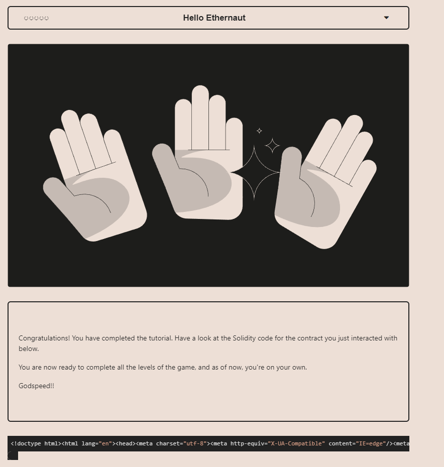0xVickers's tweet photo. Day 97 of #100DaysOfCode #100DaysOfWeb3: finished the first lesson of Ethernaut https://t.co/kYIlq85TfU https://t.co/UAS7DiYM79