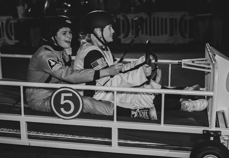 LehighAlumni's tweet photo. On Your Mark. Get Set. BED RACE: While it may look different than what some alums remember from decades ago, the desire to drag race beds across campus is still in fifth gear. 

That speed and spirit is captured in these images. 🤎

#Rivalry158 
#LeLaf https://t.co/zw4vSHsmfD