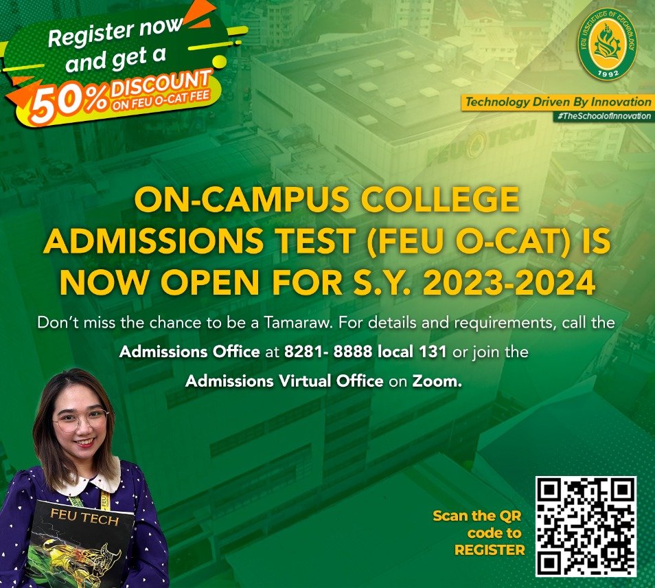 FEU Tech on Twitter "𝐓𝐇𝐈𝐒 𝐈𝐒 𝐘𝐎𝐔𝐑 𝐒𝐈𝐆𝐍 𝐓𝐎 𝐒𝐓𝐔𝐃𝐘 𝐀𝐓 𝐅𝐄𝐔 𝐓𝐄𝐂𝐇! 🔰 Our On