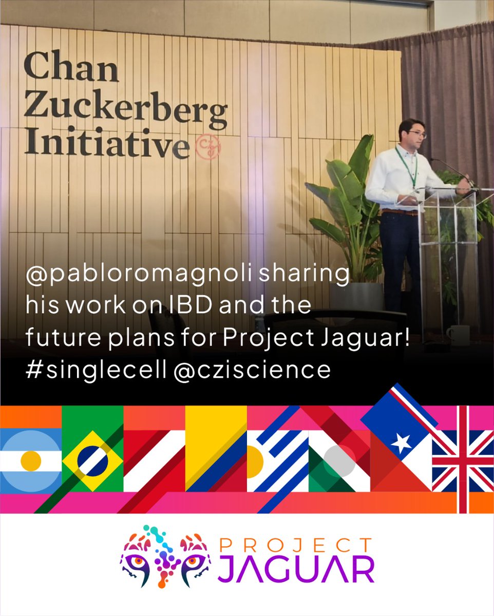 PJaguarLATAM's tweet photo. @pabloromagnoli Compartiendo su trabajo y sus planes futuros con #ProjectJaguar
@cziscience
#singlecell https://t.co/f7oT0wVL5U